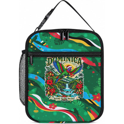 Dominica Sisserou Parrot Christmas Lunch Bag Nature Island Tropical Botanical Winter Holiday