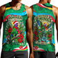 Dominica Sisserou Parrot Christmas Men Tank Top Nature Island Tropical Botanical Winter Holiday