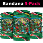 Dominica Sisserou Parrot Christmas Neck Gaiter Nature Island Tropical Botanical Winter Holiday