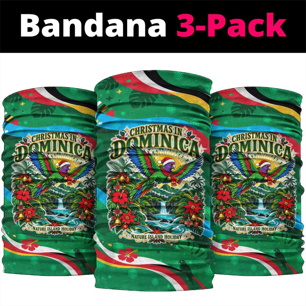 Dominica Sisserou Parrot Christmas Neck Gaiter Nature Island Tropical Botanical Winter Holiday