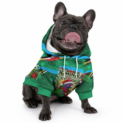 Dominica Sisserou Parrot Christmas Pet Hoodie Nature Island Tropical Botanical Winter Holiday