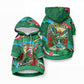 Dominica Sisserou Parrot Christmas Pet Hoodie Nature Island Tropical Botanical Winter Holiday