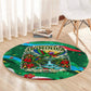 Dominica Sisserou Parrot Christmas Round Carpet Nature Island Tropical Botanical Winter Holiday