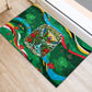 Dominica Sisserou Parrot Christmas Rubber Doormat Nature Island Tropical Botanical Winter Holiday