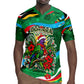 Dominica Sisserou Parrot Christmas Rugby Jersey Nature Island Tropical Botanical Winter Holiday