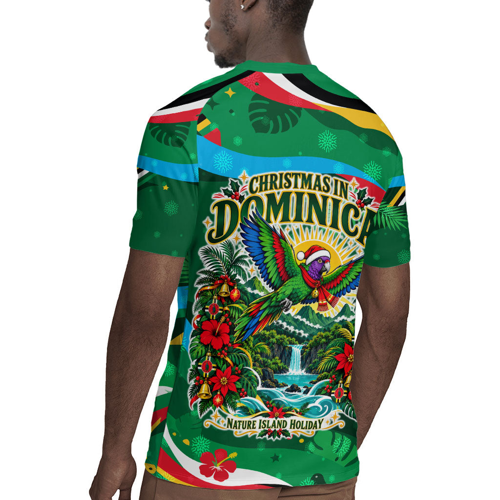 Dominica Sisserou Parrot Christmas Rugby Jersey Nature Island Tropical Botanical Winter Holiday