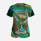 Dominica Sisserou Parrot Christmas Scrub Top Nature Island Tropical Botanical Winter Holiday