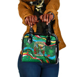 Dominica Sisserou Parrot Christmas Shoulder Handbag Nature Island Tropical Botanical Winter Holiday