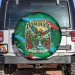 Dominica Sisserou Parrot Christmas Spare Tire Cover Nature Island Tropical Botanical Winter Holiday