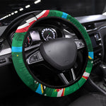 Dominica Sisserou Parrot Christmas Steering Wheel Cover Nature Island Tropical Botanical Winter Holiday