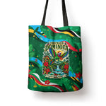 Dominica Sisserou Parrot Christmas Tote Bag Nature Island Tropical Botanical Winter Holiday