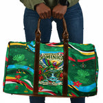 Dominica Sisserou Parrot Christmas Travel Bag Nature Island Tropical Botanical Winter Holiday