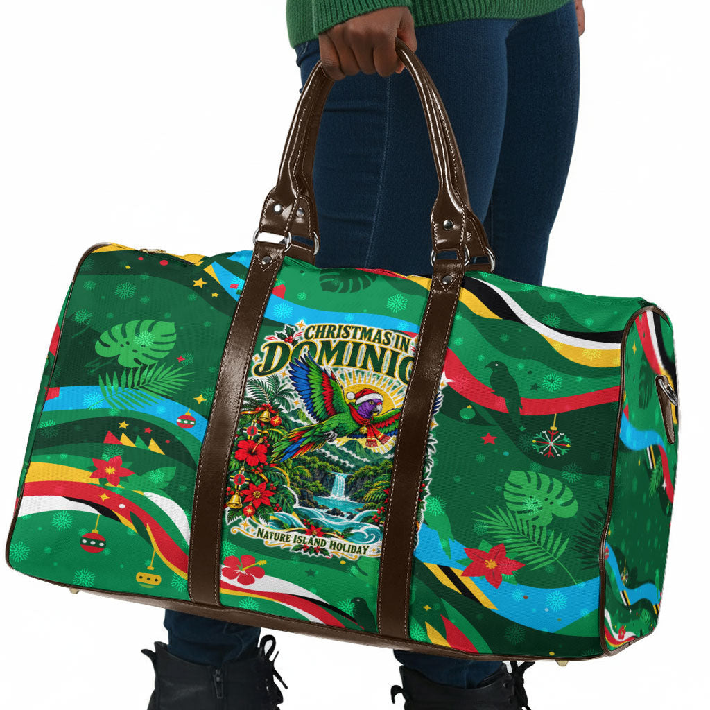 Dominica Sisserou Parrot Christmas Travel Bag Nature Island Tropical Botanical Winter Holiday