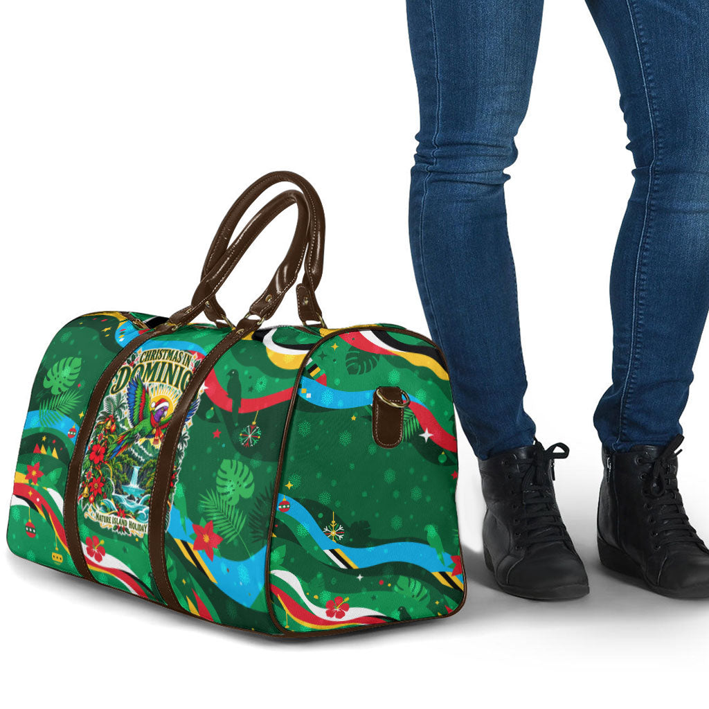 Dominica Sisserou Parrot Christmas Travel Bag Nature Island Tropical Botanical Winter Holiday