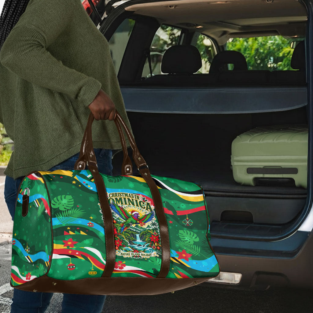 Dominica Sisserou Parrot Christmas Travel Bag Nature Island Tropical Botanical Winter Holiday