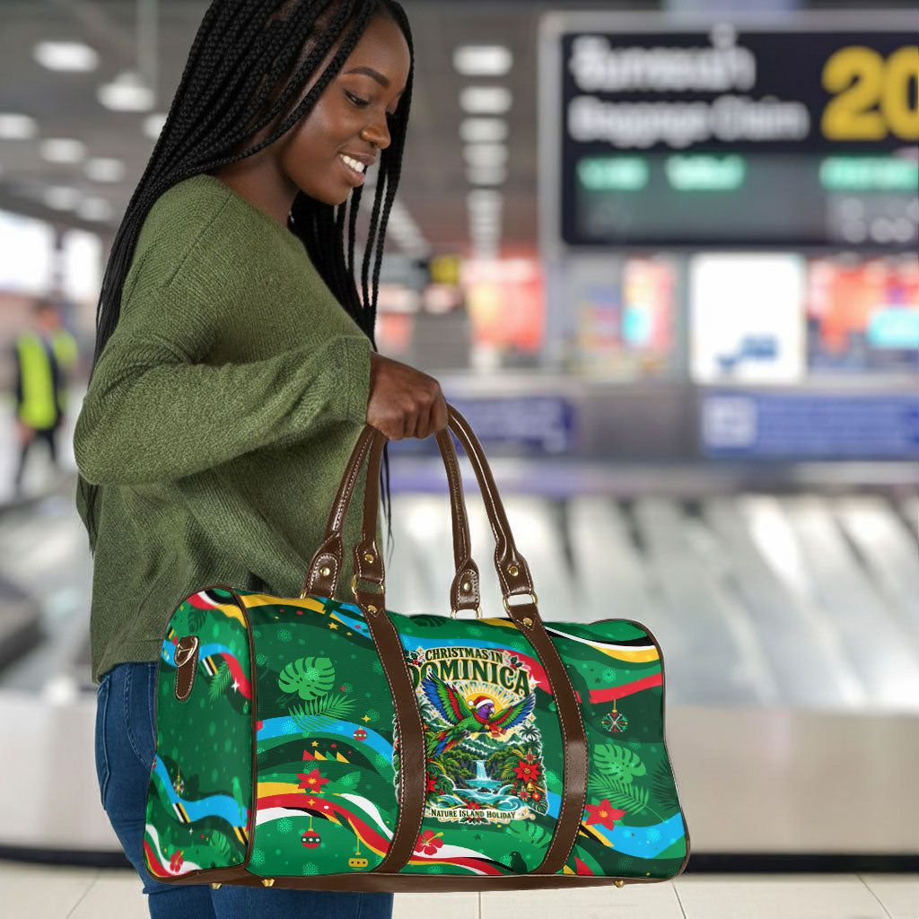 Dominica Sisserou Parrot Christmas Travel Bag Nature Island Tropical Botanical Winter Holiday