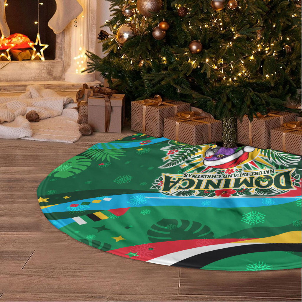 Dominica Sisserou Parrot Christmas Tree Skirt Nature Island Tropical Botanical Winter Holiday