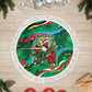 Dominica Sisserou Parrot Christmas Tree Skirt Nature Island Tropical Botanical Winter Holiday