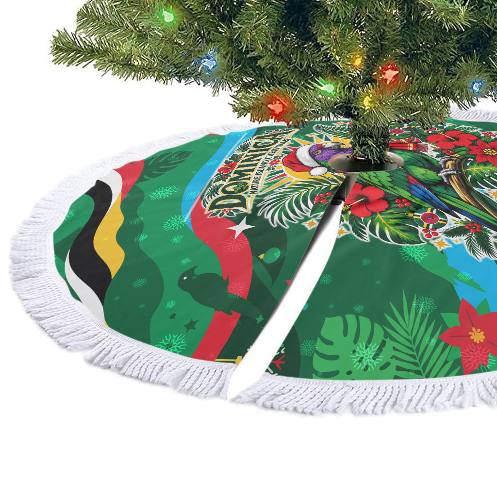 Dominica Sisserou Parrot Christmas Tree Skirt Nature Island Tropical Botanical Winter Holiday