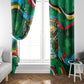 Dominica Sisserou Parrot Christmas Window Curtain Nature Island Tropical Botanical Winter Holiday