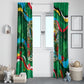 Dominica Sisserou Parrot Christmas Window Curtain Nature Island Tropical Botanical Winter Holiday