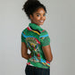 Dominica Sisserou Parrot Christmas Women Polo Shirt Nature Island Tropical Botanical Winter Holiday