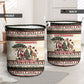 Kenya Christmas Santa Wildlife Laundry Basket Heri Ya Krismasi - Elephant Giraffe - Ugly Pixel Art
