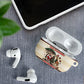 Kenya Christmas Santa Wildlife AirPods Case Heri Ya Krismasi - Elephant Giraffe - Ugly Pixel Art