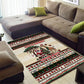 Kenya Christmas Santa Wildlife Area Rug Heri Ya Krismasi - Elephant Giraffe - Ugly Pixel Art