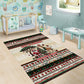 Kenya Christmas Santa Wildlife Area Rug Heri Ya Krismasi - Elephant Giraffe - Ugly Pixel Art