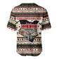 Kenya Christmas Santa Wildlife Baseball Jersey Heri Ya Krismasi - Elephant Giraffe - Ugly Pixel Art