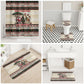 Kenya Christmas Santa Wildlife Bathroom Set Heri Ya Krismasi - Elephant Giraffe - Ugly Pixel Art