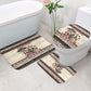 Kenya Christmas Santa Wildlife Bathroom Set Heri Ya Krismasi - Elephant Giraffe - Ugly Pixel Art