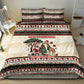 Kenya Christmas Santa Wildlife Bedding Set Heri Ya Krismasi - Elephant Giraffe - Ugly Pixel Art