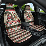 Kenya Christmas Santa Wildlife Car Seat Cover Heri Ya Krismasi - Elephant Giraffe - Ugly Pixel Art