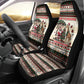 Kenya Christmas Santa Wildlife Car Seat Cover Heri Ya Krismasi - Elephant Giraffe - Ugly Pixel Art