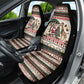 Kenya Christmas Santa Wildlife Car Seat Cover Heri Ya Krismasi - Elephant Giraffe - Ugly Pixel Art