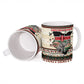 Kenya Christmas Santa Wildlife Ceramic Mug Heri Ya Krismasi - Elephant Giraffe - Ugly Pixel Art