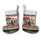 Kenya Christmas Santa Wildlife Christmas Stocking Heri Ya Krismasi - Elephant Giraffe - Ugly Pixel Art