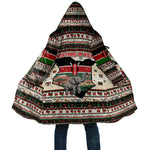 Kenya Christmas Santa Wildlife Cloak Heri Ya Krismasi - Elephant Giraffe - Ugly Pixel Art