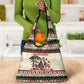 Kenya Christmas Santa Wildlife Grocery Bag Heri Ya Krismasi - Elephant Giraffe - Ugly Pixel Art