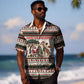 Kenya Christmas Santa Wildlife Hawaiian Shirt Heri Ya Krismasi - Elephant Giraffe - Ugly Pixel Art