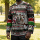 Kenya Christmas Santa Wildlife Hockey Jersey Heri Ya Krismasi - Elephant Giraffe - Ugly Pixel Art