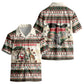 Kenya Christmas Santa Wildlife Kid Hawaiian Shirt Heri Ya Krismasi - Elephant Giraffe - Ugly Pixel Art