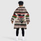 Kenya Christmas Santa Wildlife Kid Wearable Blanket Hoodie Heri Ya Krismasi - Elephant Giraffe - Ugly Pixel Art