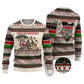 Kenya Christmas Santa Wildlife Ugly Christmas Sweater Heri Ya Krismasi - Elephant Giraffe - Ugly Pixel Art