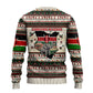 Kenya Christmas Santa Wildlife Ugly Christmas Sweater Heri Ya Krismasi - Elephant Giraffe - Ugly Pixel Art
