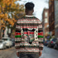 Kenya Christmas Santa Wildlife Long Sleeve Shirt Heri Ya Krismasi - Elephant Giraffe - Ugly Pixel Art