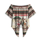 Kenya Christmas Santa Wildlife Off Shoulder Wrap Waist Top Heri Ya Krismasi - Elephant Giraffe - Ugly Pixel Art