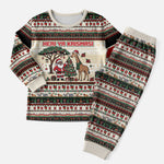 Kenya Christmas Santa Wildlife Christmas Pajama Set Heri Ya Krismasi - Elephant Giraffe - Ugly Pixel Art